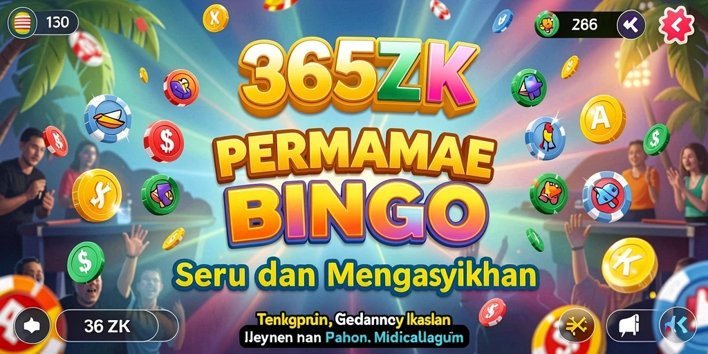 Tampilan gameplay Bingo di 365ZK yang menarik dan interaktif.