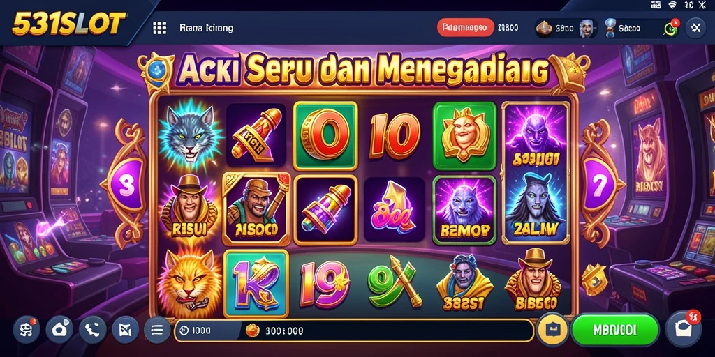 Tampilan gameplay menegangkan di 531SLOT dengan grafis yang memukau.