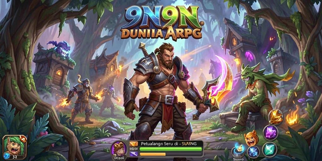 Gameplay petualangan seru dalam dunia fantasi ARPG 9N9N.