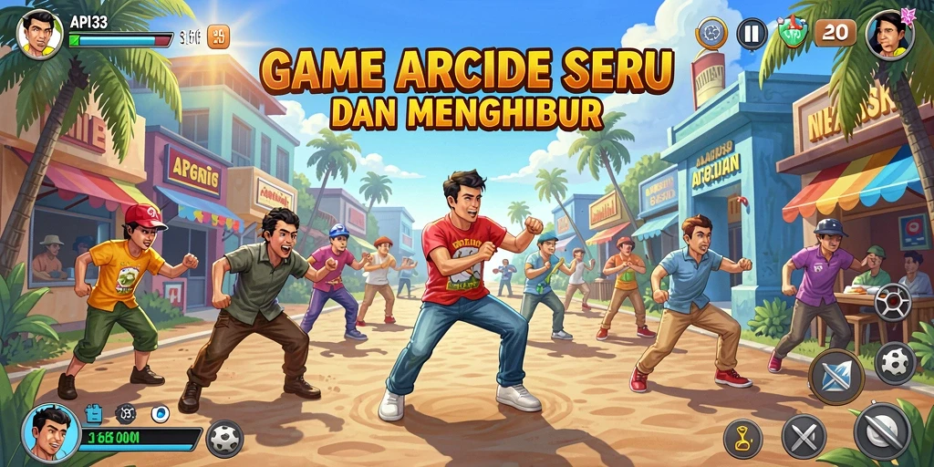 Screenshot API33 menampilkan gameplay Arcade yang seru dan penuh tantangan.