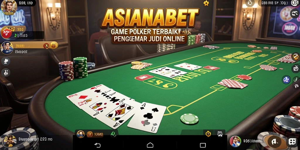 Screenshot gameplay ASIANABET menampilkan suasana poker yang mengasyikkan.
