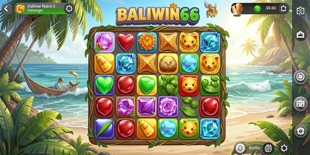 Tampilan gameplay seru dan menantang di BALIWIN66.