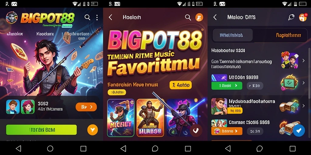 Tampilan gameplay seru di BIGPOT88 dengan musik yang mengasyikkan.