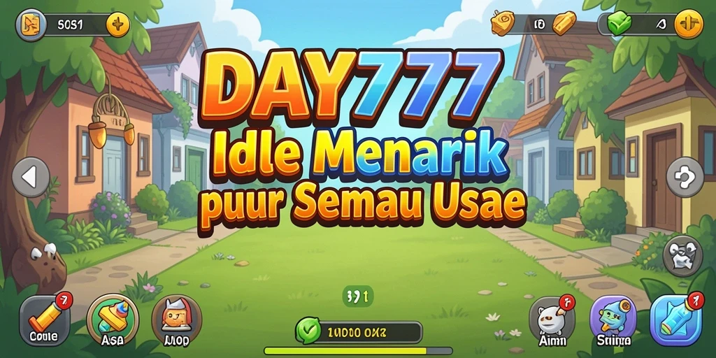 Tangkapan layar gameplay DAY777 menunjukkan karakter yang sedang beraksi dalam mode Idle.