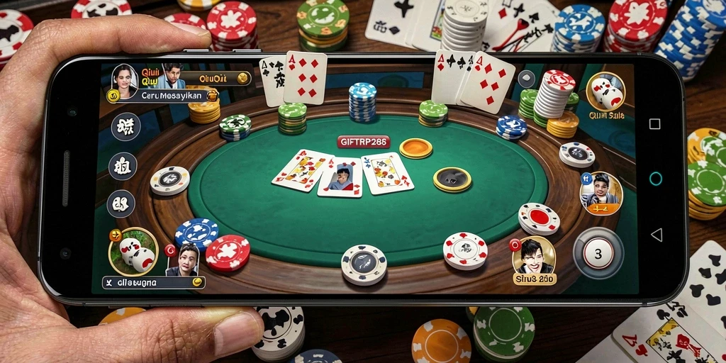 Tangkapan layar gameplay QiuQiu yang mendebarkan di GIFTRP288.