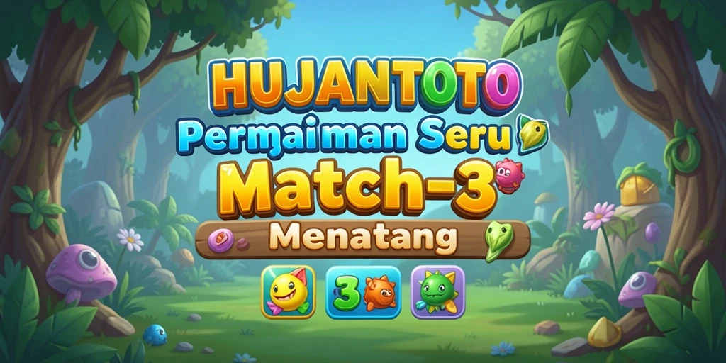 Tampilan gameplay seru dalam HUJANTOTO yang penuh warna.