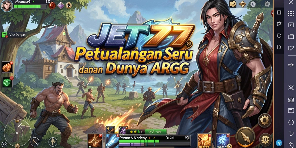Tampilan mendebarkan dari pertempuran epik dalam JET77.