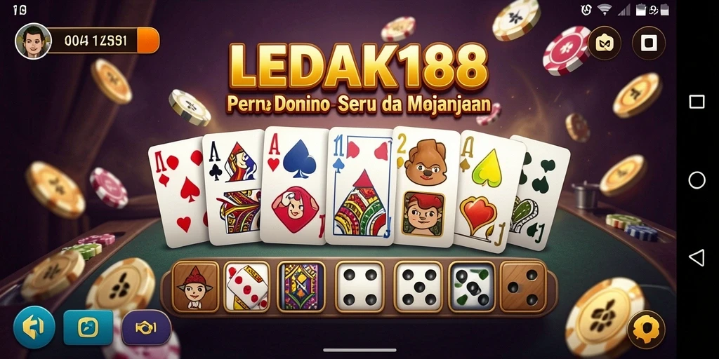 Tampilan gameplay seru Domino di LEDAK188.