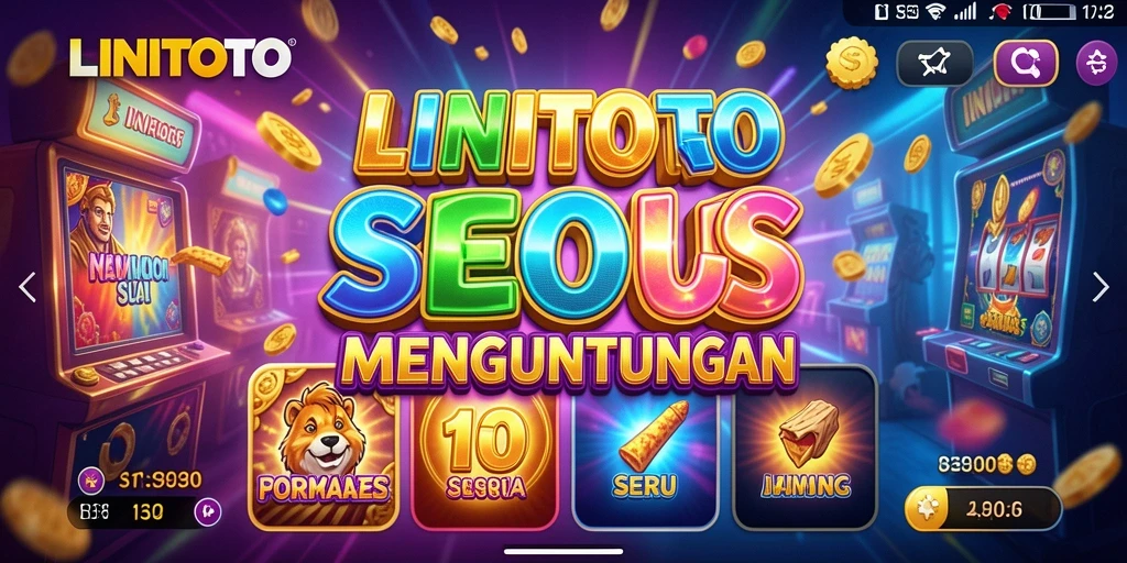 Tampilan gameplay LINITOTO dengan slot yang menarik dan grafik cantik.