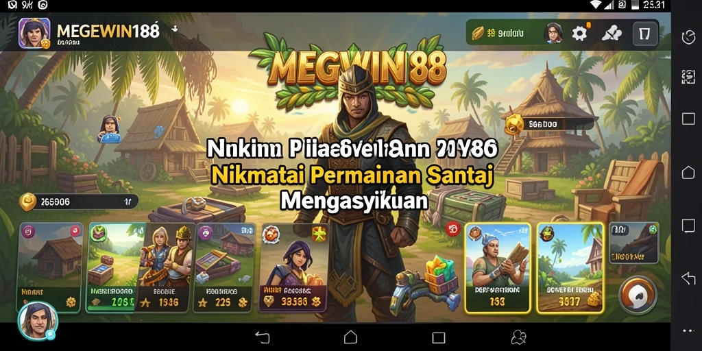Tampilkan pengalaman bermain seru MEGEWIN188 di layar!
